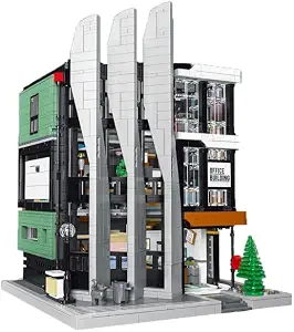 Downtown Office Building 3 Story 3828 Piece Streetview City Modular Building Block Brick Model or Playset with Accessories for Teens or Adults