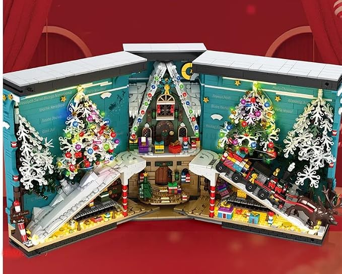 General Jim's Christmas Book Nook Modular Building Block Christmas Scene Decoration Display Great for Adults and Teens. - Image 2