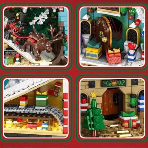 General Jim's Christmas Book Nook Modular Building Block Christmas Scene Decoration Display Great for Adults and Teens.