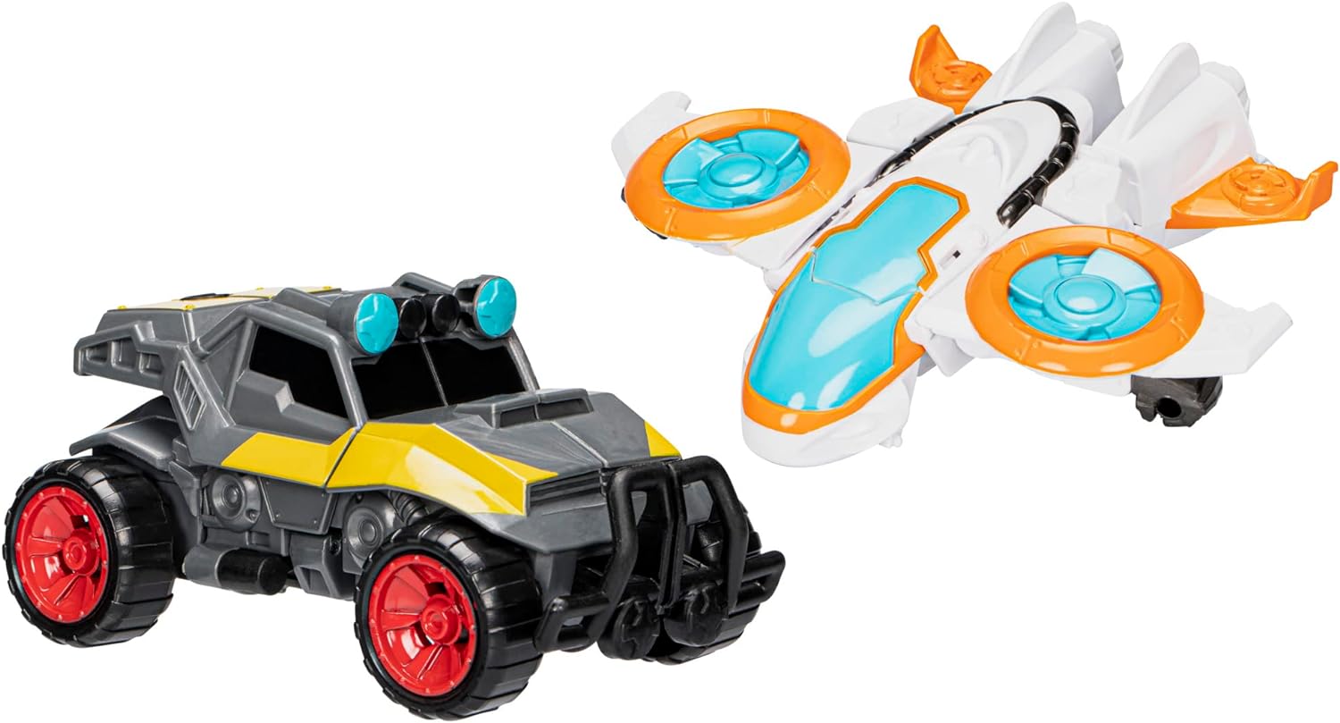 Transformers Toys Space Blast 2-Pack, Bumblebee and Autobot 4.5-Inch Action Figures, Preschool Robot Toys for Kids Ages 3 and Up - Image 2