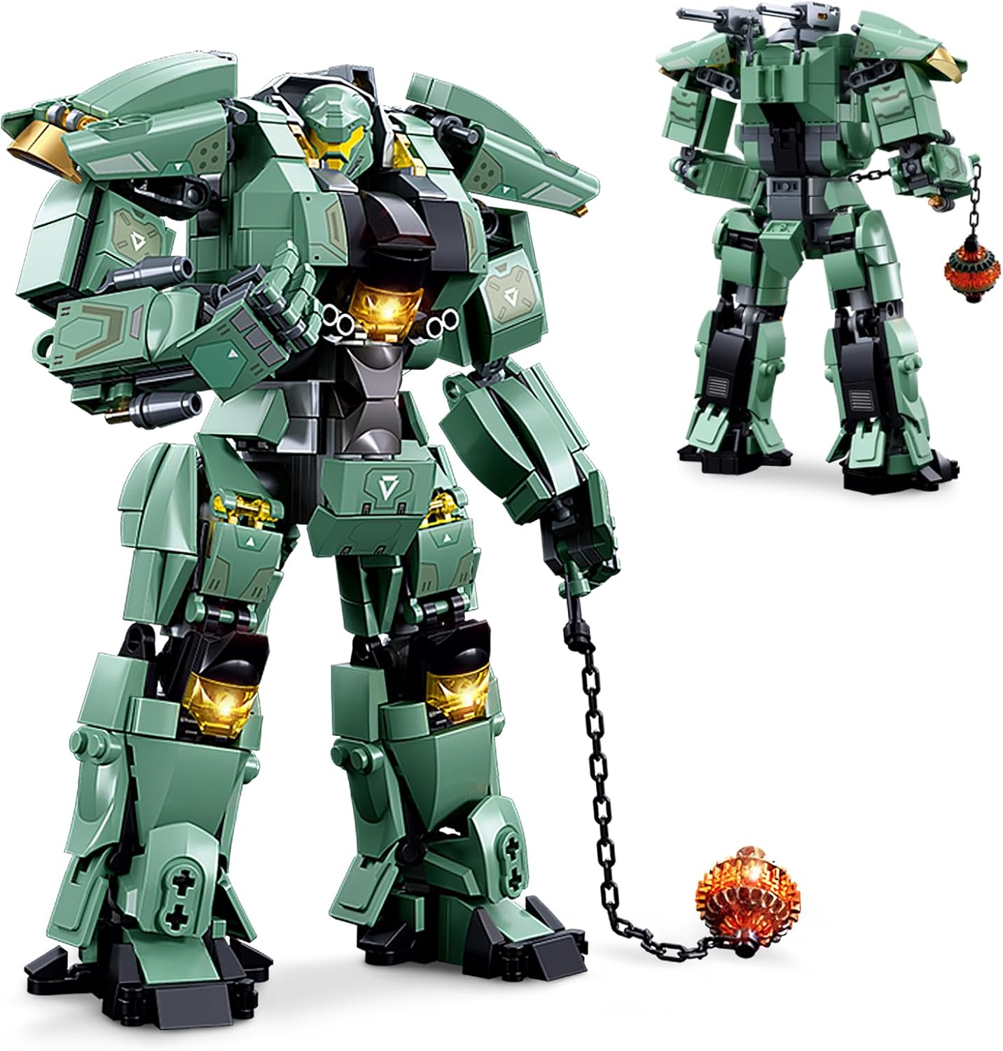 Transforming Robot Mech Building Block Sets, Compatible with Lego Mech, Destroy Warrior City Soldier Mech Model Action Mech Model Building Kit, Cool Creative Robots Toys Gift for Teens Boys