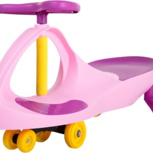 Wiggle Car - Ride on Toy for Ages 3 and Up - Toddler Ride on Toys with no Batteries, Gears, or Pedals Just Twist, Wiggle, and Go by (Pink)